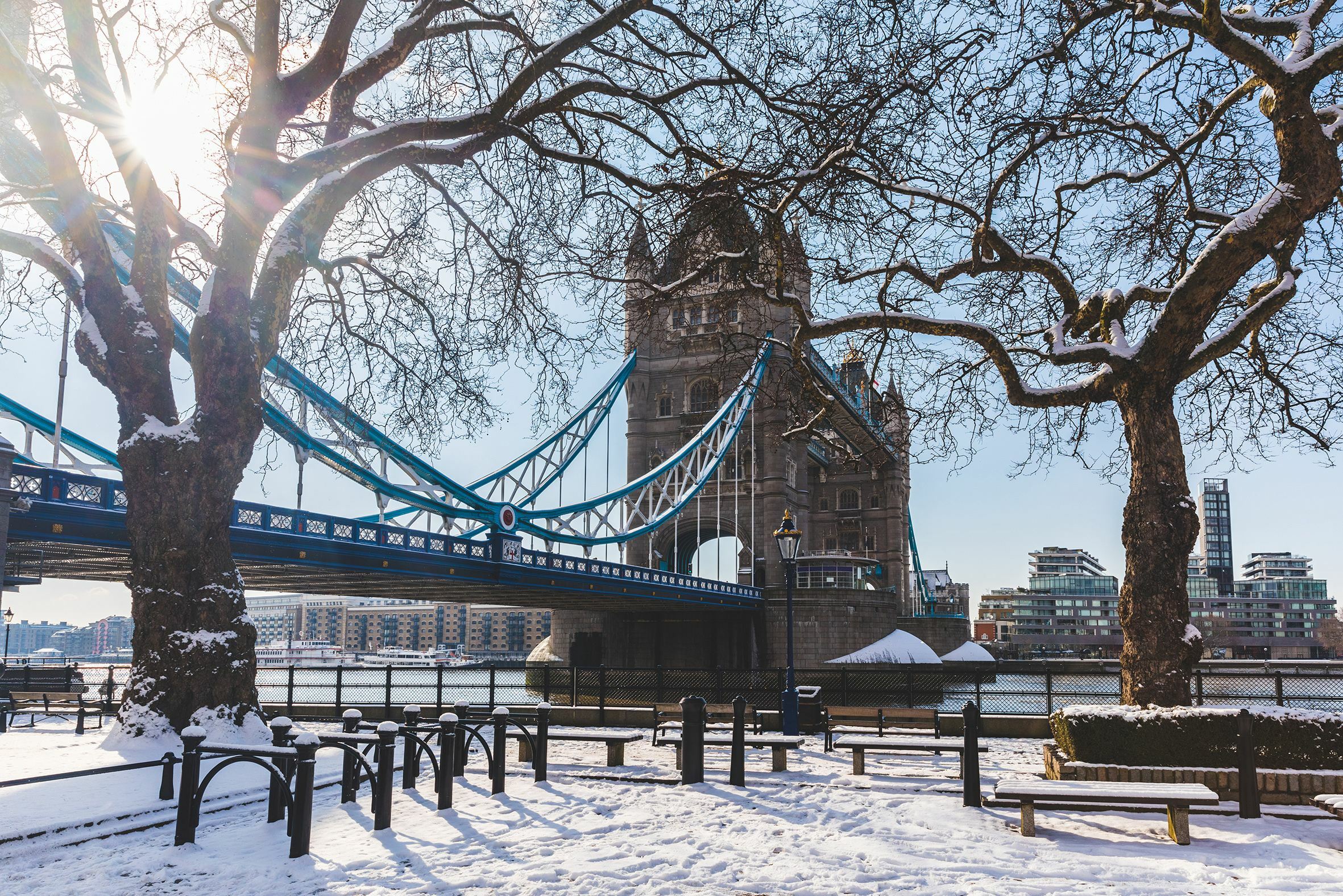 Nevicata precoce a Londra