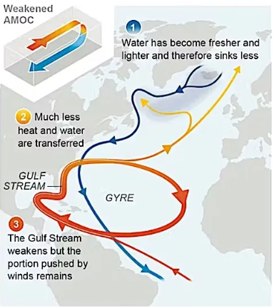 L'indebolimento dell'AMOC
